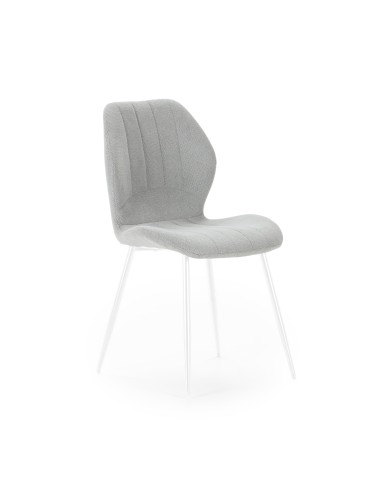 19114 - chaise lymu/gala salmon/pieds argile 4p/c