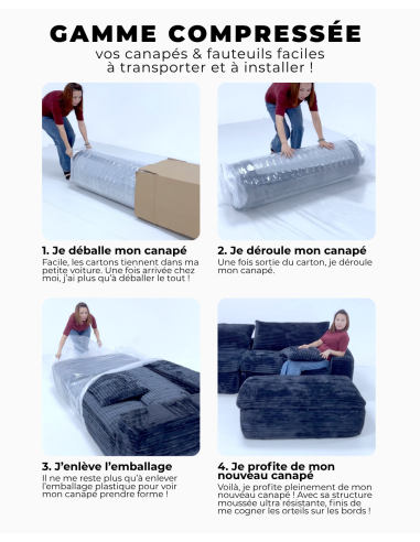 cs10038 canapé angle droit loisa compressé tl9101-15 blue avec 2 coussins