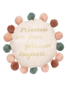 coussin rnd pompons princesse