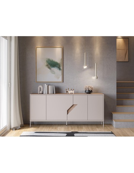 18811 - buffet lilou 4p 180cm sepet/créme