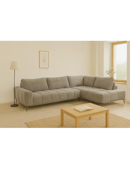 mb-2519-canapé angle droit dasha  beige ly291-9