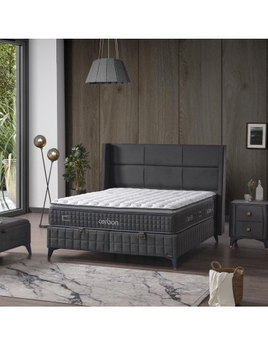 tete de lit carbon 140 couleur: n1029 gris