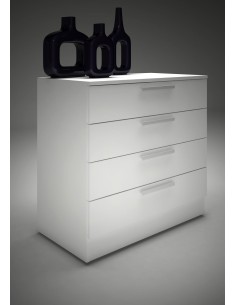 1010 commode 4 tiroirs blanc