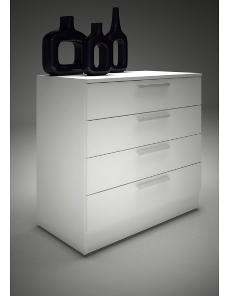 1010 commode 4 tiroirs blanc
