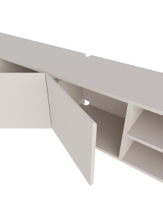 18607 - meuble tv conrad 3p2n 180cm créme