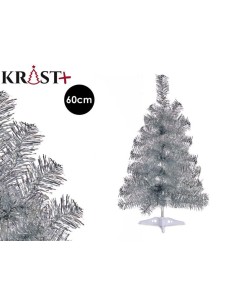 5861-arbre decoratif 60cm argente