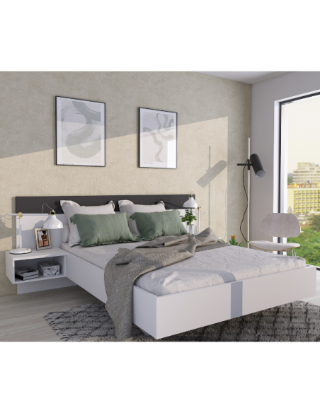 1514 lit 140 blanc/ombre float