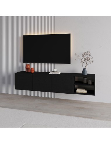 18609 - meuble tv conrad 3p2n 180cm blanc