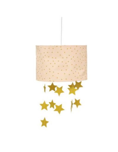 174300a-suspension rose et dore