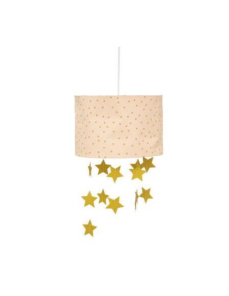 174300a-suspension rose et dore