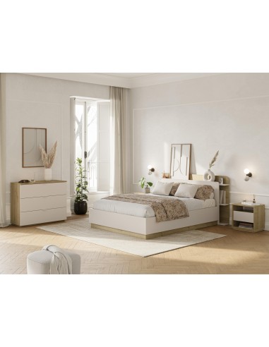 18589 - lit coffre gabriela-bc 140x190 vison/chene a/téte