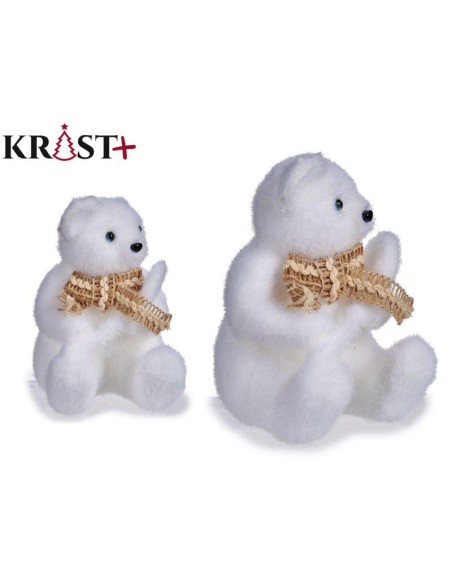84717-figurine ours polaire 15cm assis