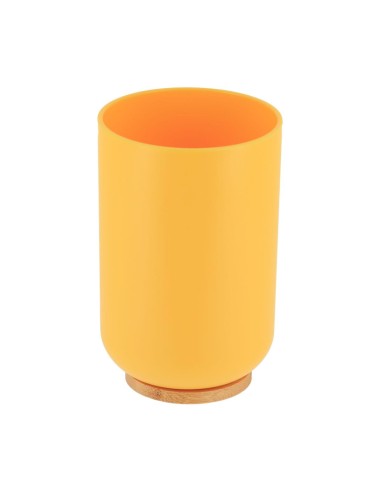 gobelet ps/bambou - jaune/bambou