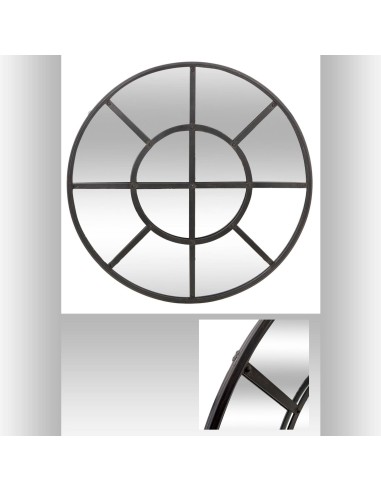 148252 - miroir rond metal 91,5x3,5