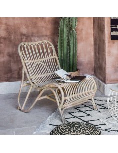 fauteuil rotin naturel tamara