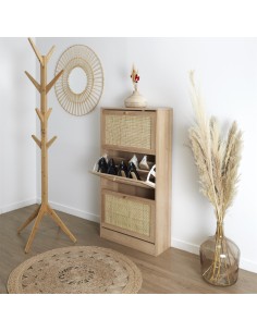 hd0207_dom - meuble a chaussure 3 portes bali m1