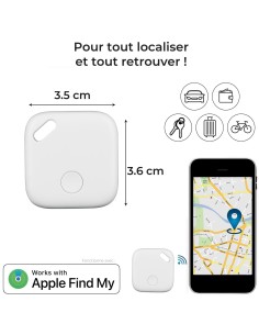 ht0108 - tracker localisateur blanc m12