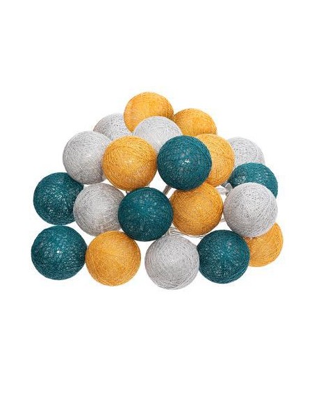 guirlande led secteur 20 boules "city" d.6