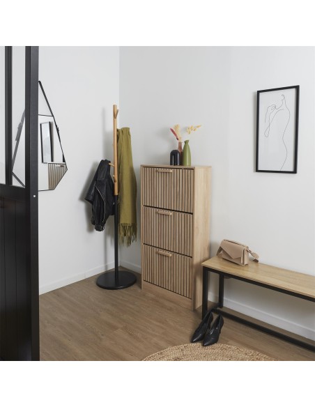 hd0206_dom - meuble a chaussure 3 portes klaus m1