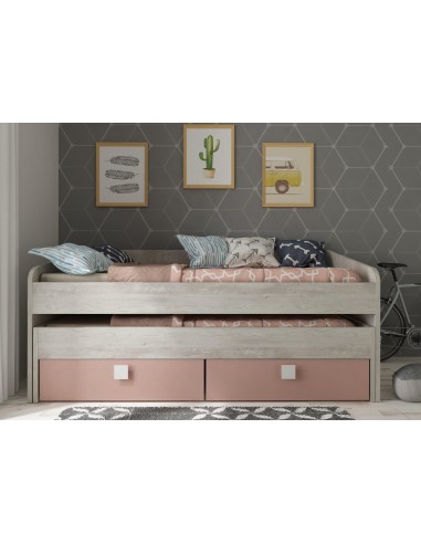 1496 - lit gigogne jules +2tir blanc