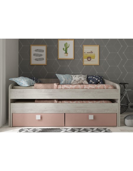 1496 - lit gigogne jules +2tir blanc