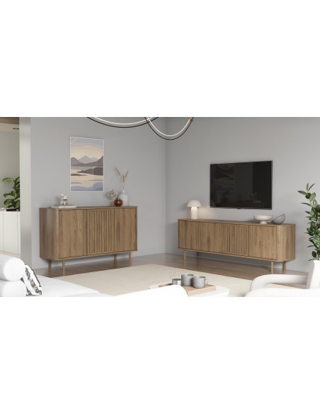 19011 - meuble tv salma 4p 180cm chene-ud