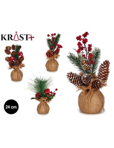 96967-sapin aux pomme et aux fruits rouges 24cm asst 4