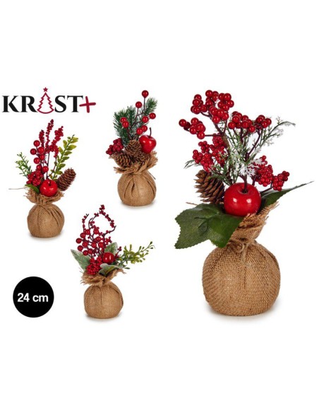 96968-sapin avec fruits rouges 24cm asst 4