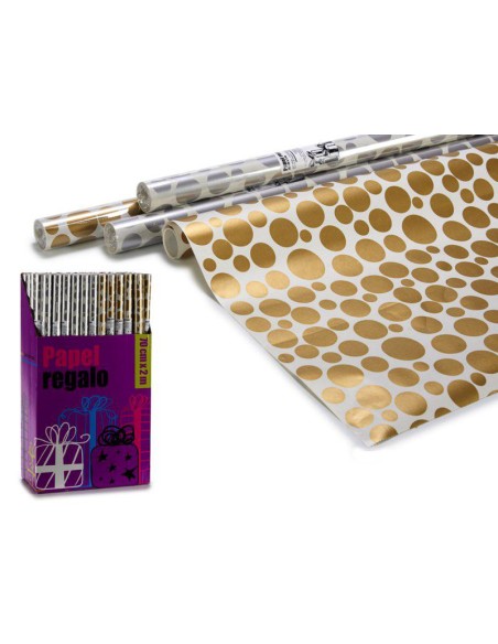 21405-rouleau papier cadeau 70x200 points gr s