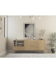 18826 - buffet monza 3p1t3n chene cadiz/vison