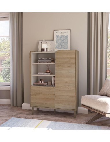 18828 - meuble aux. monza 2p3n chene cadiz/vison