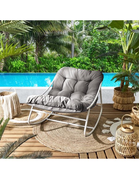 hdo0404 - fauteuil a bascule tenerife beige m1