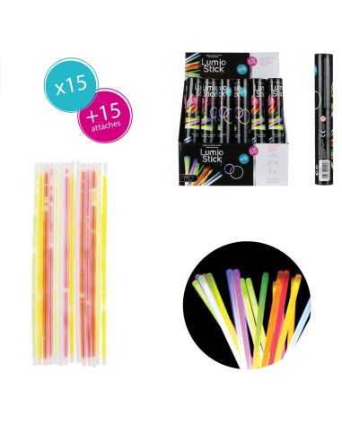 lumiostick multicolore x15 m96
