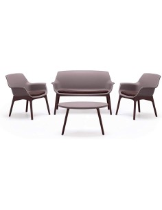 set lounge luxor taupe/ brown