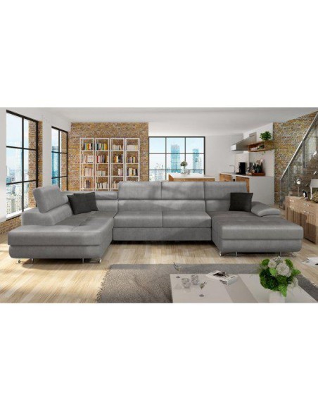 canape angle alvin u / cotere bis - mag vel2217/gris