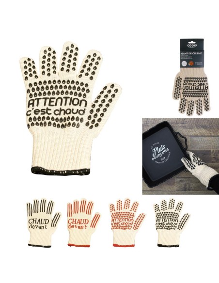 kb5458-gant anti-chaleur coton et silicone m36