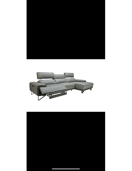 1775-canapé zen angle droit gris clair /gris