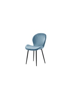 enzo - chaise velours turquoise