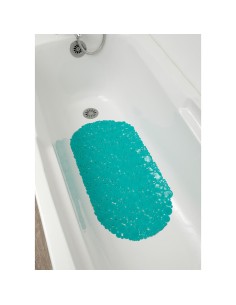 fond de baignoire pvc 69x36 cm bulles - vert caraibes