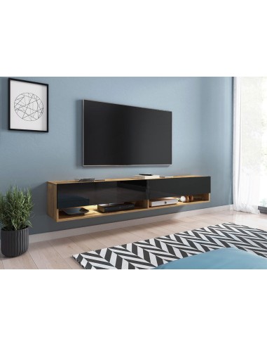 meuble rtv adenik wotan bois / noir