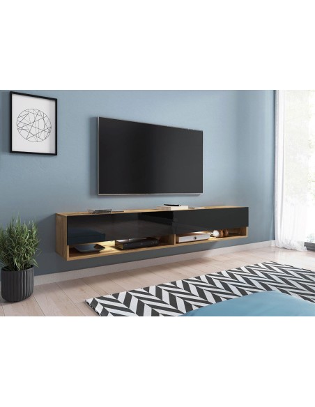 meuble rtv adenik wotan bois / noir