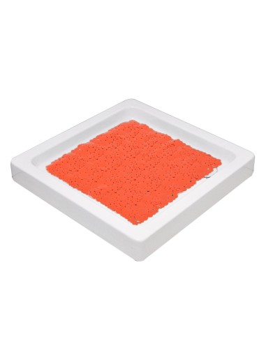 7216120 - fond de douche pvc 50x50 cm bulles - orange