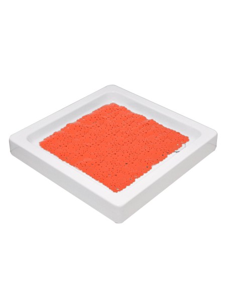 7216120 - fond de douche pvc 50x50 cm bulles - orange