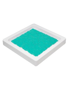 fond de douche pvc 50x50 cm bulles - vert caraibes