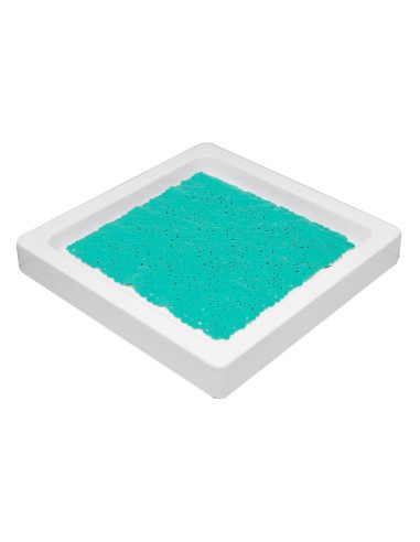 fond de douche pvc 50x50 cm bulles - vert caraibes