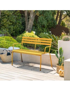 banc greensboro 2p moutarde