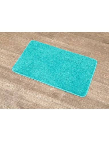 7746148 - tapis microfibre doux dessous latex 45x75 cm - vert caraibes