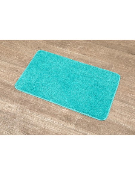 7746148 - tapis microfibre doux dessous latex 45x75 cm - vert caraibes