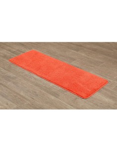 7748120 - tapis microfibre double vasque 45x120 cm dessous latex - orange
