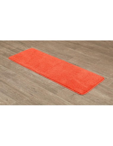 7748120 - tapis microfibre double vasque 45x120 cm dessous latex - orange